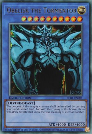 Obelisk the Tormentor (25th Anniversary) [LC01-EN001] Ultra Rare - Trinity Hobby