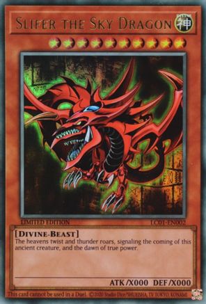 Slifer the Sky Dragon (25th Anniversary) [LC01-EN002] Ultra Rare - Trinity Hobby