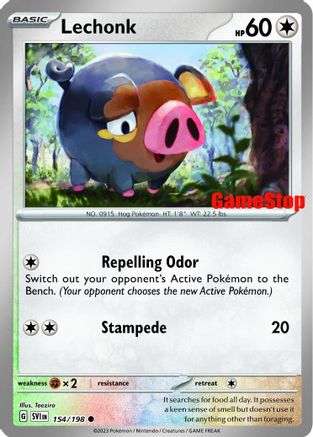 Lechonk (GameStop Promo) - (154/198) Reverse Holofoil [Miscellaneous Cards & Products]
