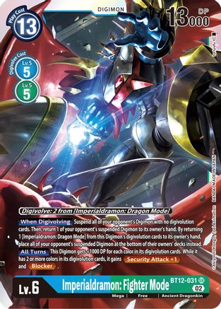 Imperialdramon: Fighter Mode [BT12-031] [Across Time] - Trinity Hobby