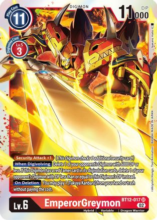 EmperorGreymon [BT12-017] [Across Time] - Trinity Hobby