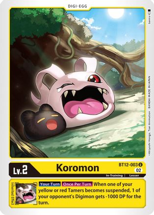 Koromon [BT12-003] [Across Time] - Trinity Hobby