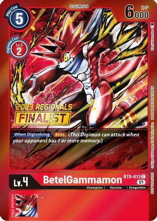 BetelGammamon [BT8-013] (2023 Regionals Finalist) [New Awakening Promos] - Trinity Hobby