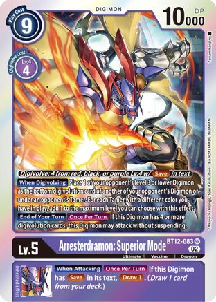 Arresterdramon: Superior Mode [BT12-083] [Across Time] - Trinity Hobby