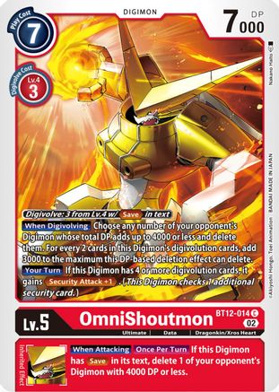 OmniShoutmon [BT12-014] [Across Time] - Trinity Hobby