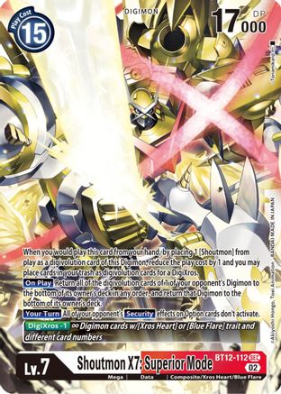 Shoutmon X7: Superior Mode [BT12-112] [Across Time] - Trinity Hobby