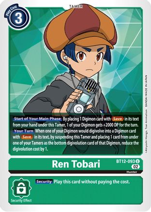 Ren Tobari [BT12-093] [Across Time] - Trinity Hobby