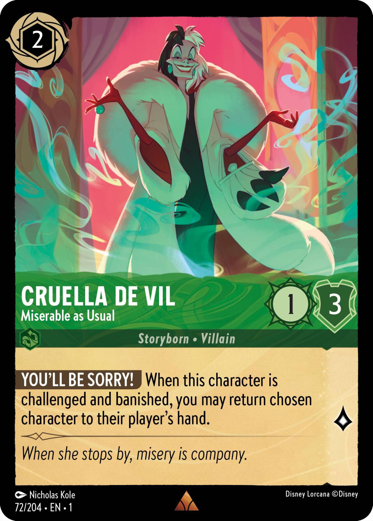 Cruella de Vil - Miserable as Usual (72/204) [The First Chapter] - Trinity Hobby