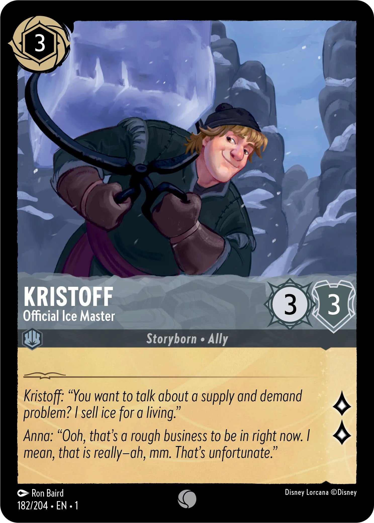 Kristoff - Official Ice Master (182/204) [The First Chapter] - Trinity Hobby