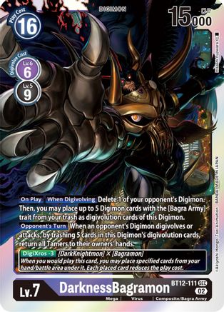 DarknessBagramon (BT12-111) - [Across Time] Foil - Trinity Hobby
