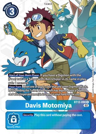 Davis Motomiya [BT12-090] (Alternate Art) [Across Time] - Trinity Hobby