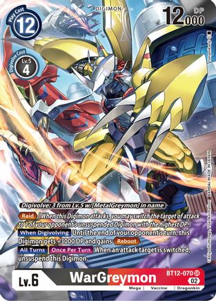 WarGreymon [BT12-070] (Alternate Art) [Across Time] - Trinity Hobby