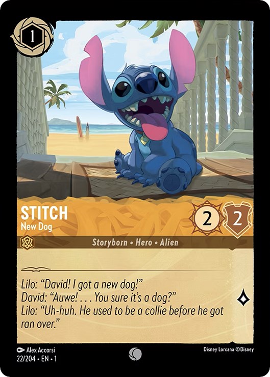 Stitch - New Dog (22/204) [The First Chapter] - Trinity Hobby