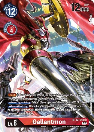 Gallantmon [BT12-018] (Alternate Art) [Across Time] - Trinity Hobby