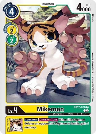 Mikemon [BT12-036] [Across Time] - Trinity Hobby