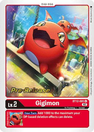 Gigimon [BT12-001] [Across Time Pre-Release Cards] - Trinity Hobby