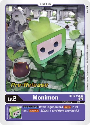 Monimon [BT12-006] [Across Time Pre-Release Cards] - Trinity Hobby