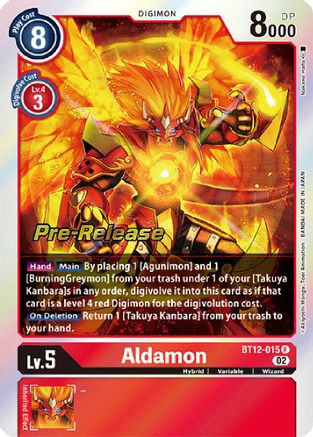 Aldamon [BT12-015] [Across Time Pre-Release Cards] - Trinity Hobby