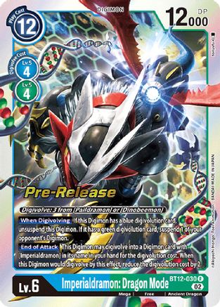 Imperialdramon: Dragon Mode [BT12-030] [Across Time Pre-Release Cards] - Trinity Hobby