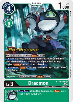 Dracmon [BT12-048] [Across Time Pre-Release Cards] - Trinity Hobby