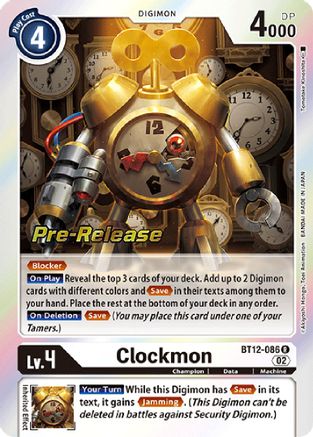 Clockmon [BT12-086] [Across Time Pre-Release Cards] - Trinity Hobby