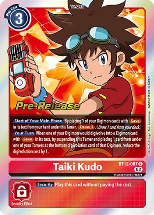 Taiki Kudo [BT12-087] [Cartes de pré-version à travers le temps] 