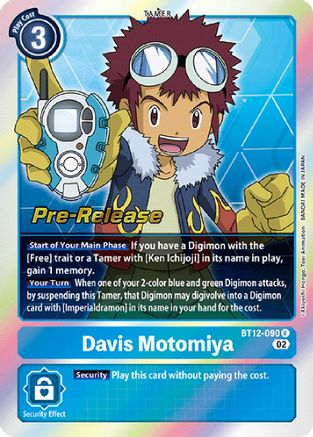 Davis Motomiya [BT12-090] [Across Time Pre-Release Cards] - Trinity Hobby