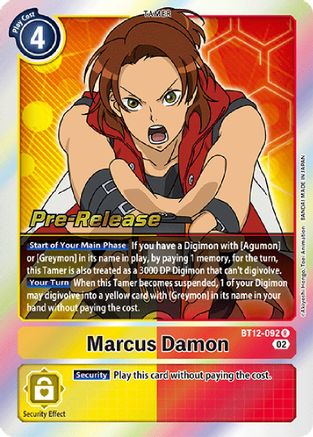 Marcus Damon [BT12-092] [Across Time Pre-Release Cards] - Trinity Hobby