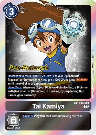 Tai Kamiya [BT12-095] [Across Time Pre-Release Cards] - Trinity Hobby