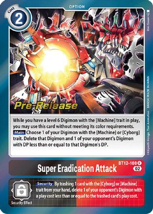Super Eradication Attack [BT12-108] [Across Time Pre-Release Cards] - Trinity Hobby