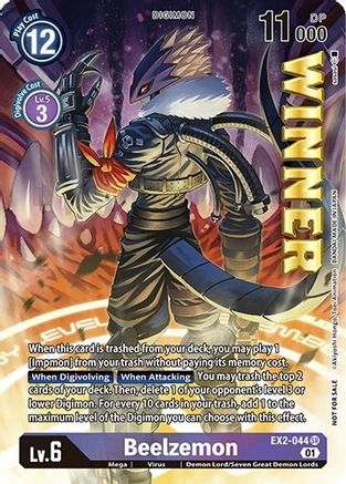 Beelzemon [EX2-044] (April 2023 Beelzemon Special) [Starter Deck: Beelzemon Advanced Deck Set Pre-Release Cards] - Trinity Hobby