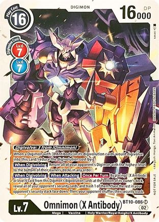 Omnimon (X Antibody) [BT10-086] [Revision Pack Cards] - Trinity Hobby