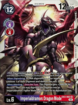 Imperialdramon: Dragon Mode [EX3-063] [Revision Pack Cards] - Trinity Hobby
