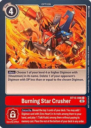 Burning Star Crusher [BT10-096] [Revision Pack Cards] - Trinity Hobby