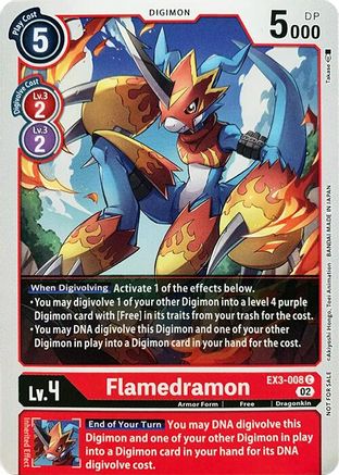 Flamedramon [EX3-008] [Revision Pack Cards] - Trinity Hobby