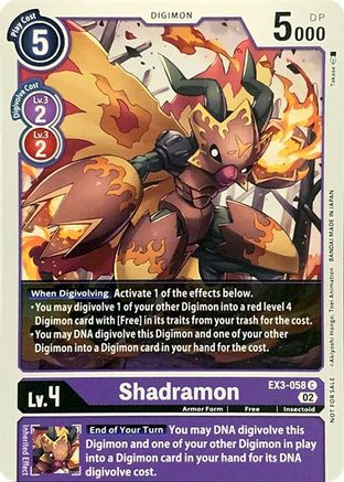 Shadramon [EX3-058] [Cartes du pack de révision] 