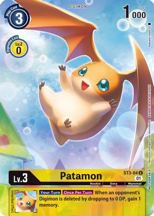 Patamon [ST3-04] (Official Tournament Pack Vol.9) [Starter Deck: Heaven's Yellow Promos] - Trinity Hobby