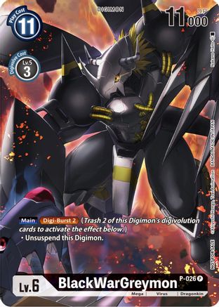 BlackWarGreymon [P-026] (Winner Pack Across Time) [Promotional Cards] - Trinity Hobby