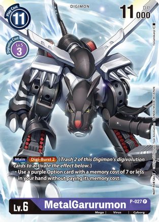 MetalGarurumon [P-027] (Winner Pack Across Time) [Promotional Cards] - Trinity Hobby