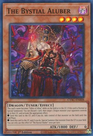 The Bystial Aluber [CYAC-EN008] Super Rare - Trinity Hobby