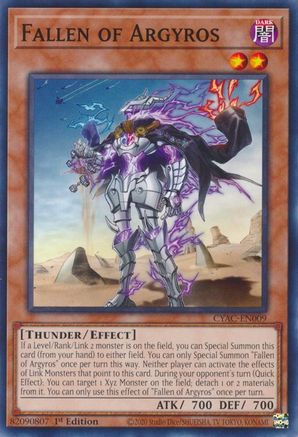 Fallen of Argyros [CYAC-EN009] Common - Trinity Hobby