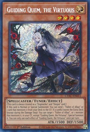 Guiding Quem, the Virtuous [CYAC-EN011] Secret Rare - Trinity Hobby