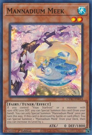 Mannadium Meek [CYAC-EN014] Super Rare - Trinity Hobby
