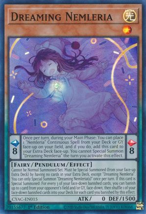 Dreaming Nemleria [CYAC-EN015] Super Rare - Trinity Hobby