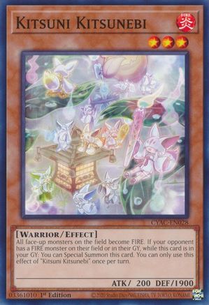 Kitsuni Kitsunebi [CYAC-EN028] Common - Trinity Hobby