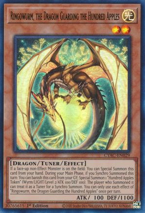 Ringowurm, the Dragon Guarding the Hundred Apples [CYAC-EN029] Ultra Rare - Trinity Hobby