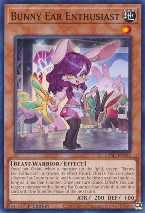 Bunny Ear Enthusiast [CYAC-EN032] Common - Trinity Hobby