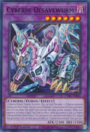 Cyberse Desavewurm [CYAC-EN034] Common - Trinity Hobby