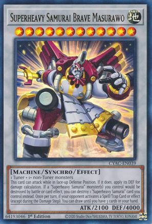 Superheavy Samurai Brave Masurawo [CYAC-EN039] Ultra Rare - Trinity Hobby