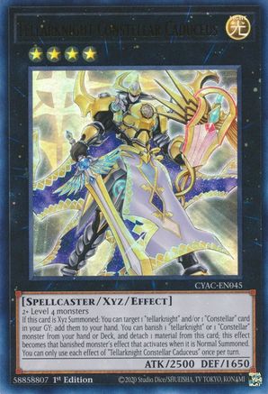 Tellarknight Constellar Caduceus [CYAC-EN045] Ultra Rare - Trinity Hobby